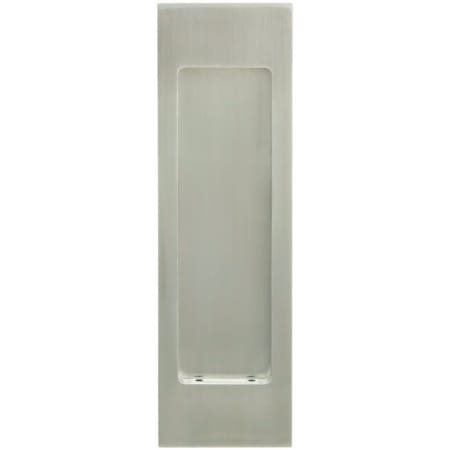 Hafele 7-7/8 Inch High Rectangular Flush Pocket Door Pull Matte Stainless Steel