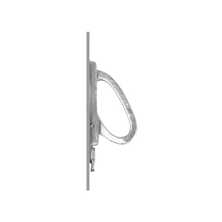 Hafele 4-1/8 Inch Center to Center Front Drop Pocket Door Pull Polished Nickel