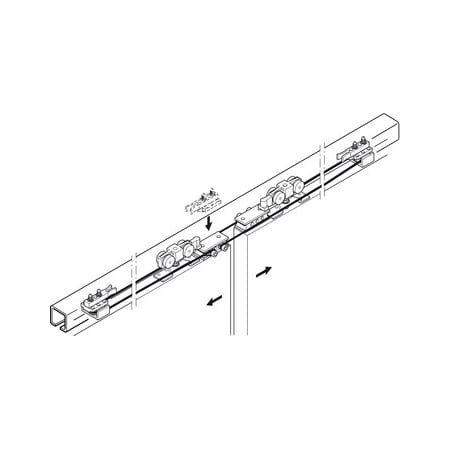 Hafele Slido Classic Synchro Additional Set for use with Slido Classic Sliding Door Hardware N/A