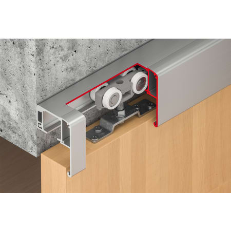 Hafele Sliding Door Hardware, Slido Classic 80-P, Set Without Running Track N/A