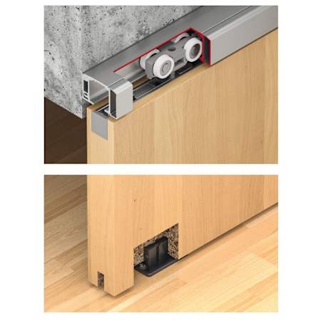 Hafele Sliding Door Hardware Slido D-Line11 80I Set Without Running Track N/A
