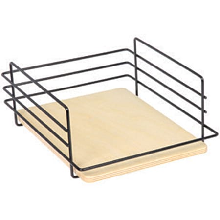 Hafele Accessory Basket with Maple Base for Cabinet Appliance Lift Mechanism Black / Maple