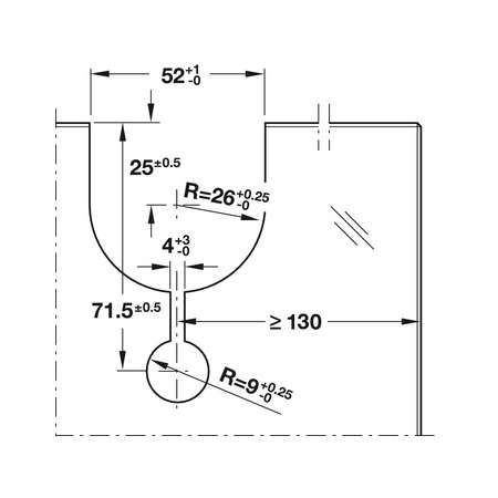 Fitting Set Installation Dimensions