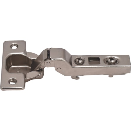 Hafele Clip-On Half Overlay Screw Mount Cabinet Door Hinge with 110 Degree Opening Angle and Self Closing Function Nickel Plated