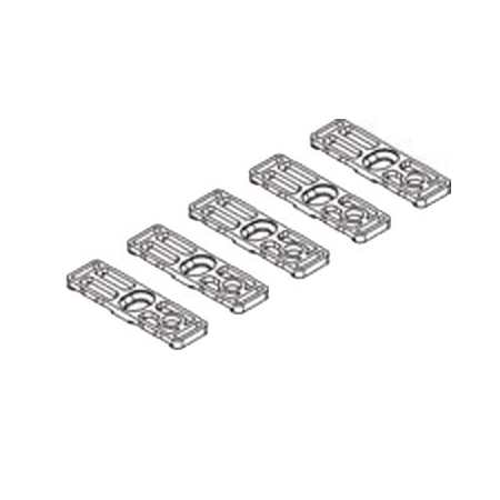 Hafele HAWA 5 Piece Fixing Set to Dual Lower Guide Channel N/A