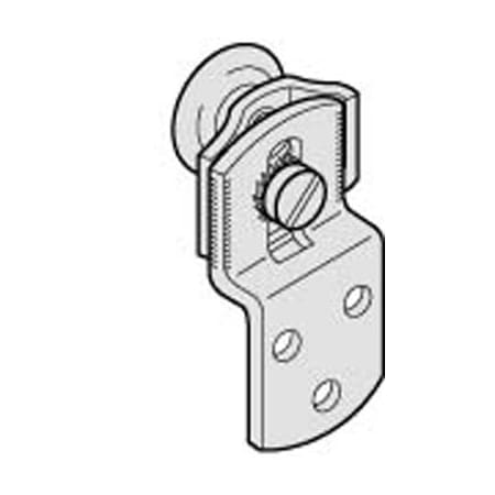 Hafele Hangar Single Running Gear with Ball Bearing Wheel and 31 Lb. Weight Capacity Steel