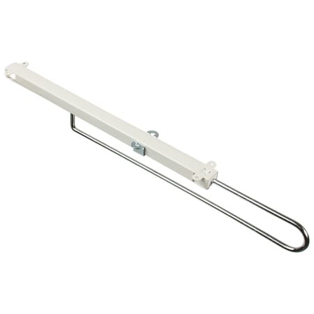 Hafele 15-1/2" Retractable Wardrobe Rail with 22 lb. Load Capacity Almond