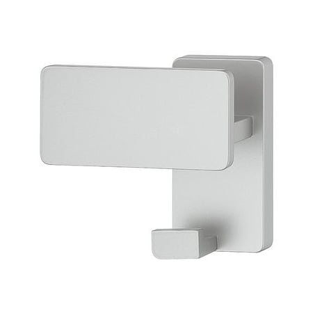 Hafele 3-9/16" x 1-13/16" Wardrobe Hook Satin Nickel