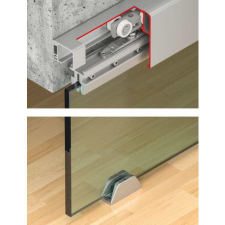 Hafele Slido D-Line 11 80L Sliding Door Fitting Set without Running Track N/A