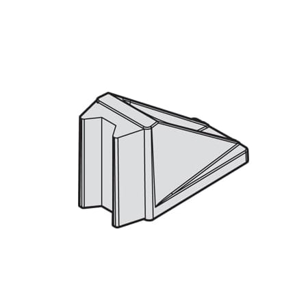 Hafele HAWA Floor Mounted Door Stop for Top Hung Bi-Parting Door System Matte Chrome