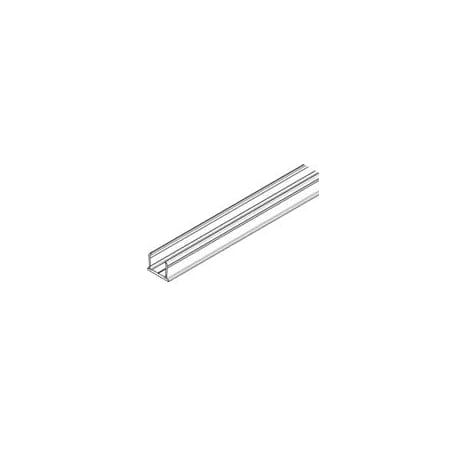 Hafele HAWA Junior 4-Foot 1-Inch Aluminum Cover Profile for 176 Lb. Fixed Glass Aluminum