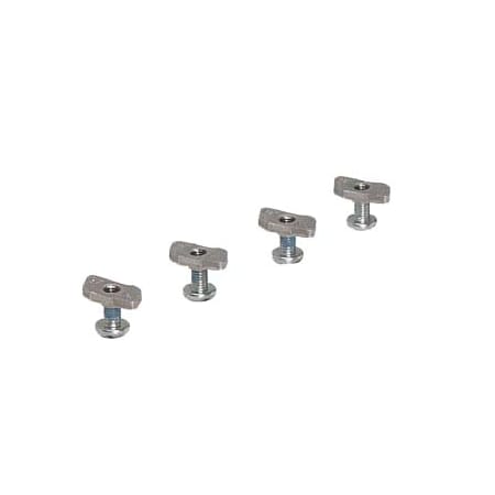 Hafele HAWA Junior 20 Fastening Bolts and Nuts for 6-Foot 7-Inch Upper Track for 276 Lb. Sliding Doors Steel