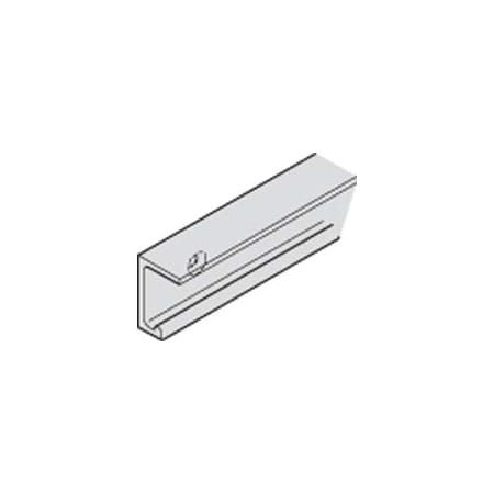 Hafele HAWA Media 19-Foot 8-Inch Aluminum Wall-Mounted Upper Track for 154 Lb. Sliding Glass Doors Aluminum