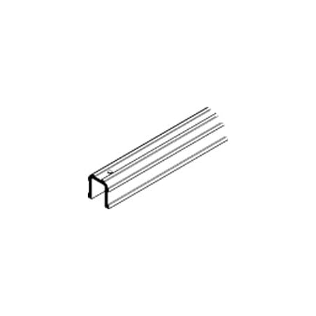 Hafele Straightaway 6-Foot 11-Inch Long Pre-Drilled Bottom Channel Insert for Top Hung Sliding Door System Aluminum