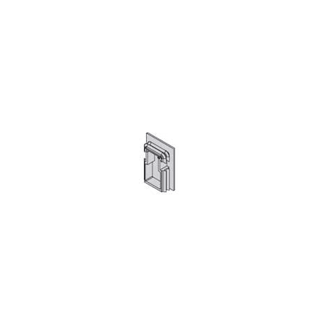Hafele HAWA Plastic Cover End Cap for Upper Track of Top Hung Sliding Door Systems Anthracite