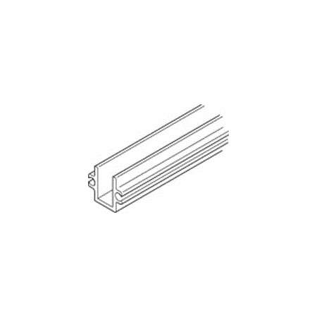 Hafele HAWA Super 19-Foot 8-Inch Aluminum Lower Guide Channel for Top Hung 550 Lb. Sliding Glass Doors Aluminum