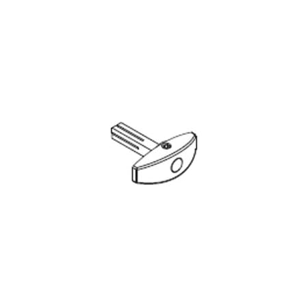 Hafele HAWA Bar Bolt Thumbturn for 1-5/8" to 2" Thick Sliding Doors Chrome