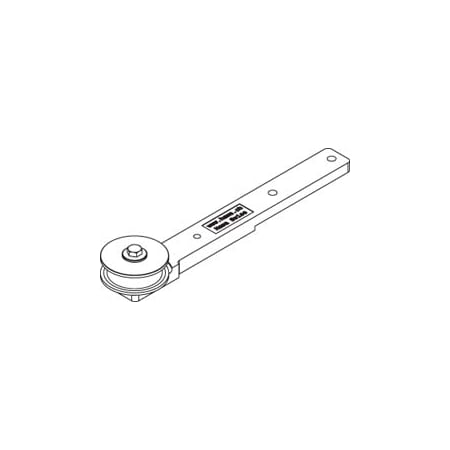 Hafele HAWA Guide Pulley Wheel with Long Mounting Screws for Multi-Door Top Hung System N/A