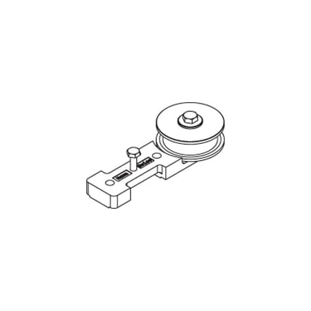 Hafele HAWA Guide Pulley Wheel with Short Mounting Screws for Multi-Door Top Hung System N/A
