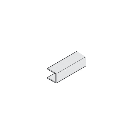 Hafele EKU 9-Foot 10-Inch Aluminum Wall Profile for Fixed Element of Sliding Door System Aluminum