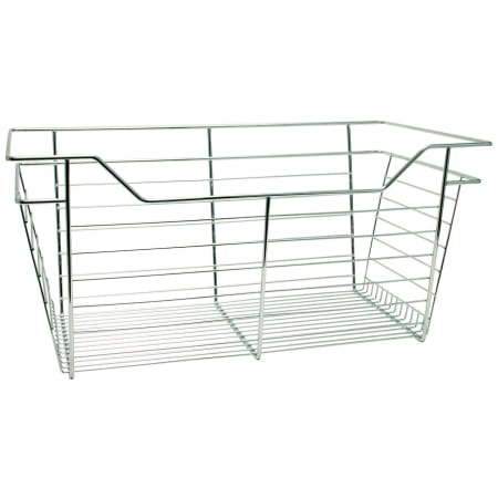 Hafele 17 Inch Wide Wire Closet Basket with 12 Inch Slides Crome