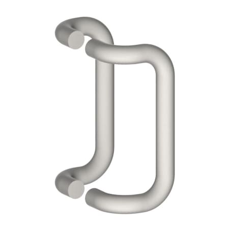 Hager 8" Center to Center 1" Round Offset Back to Back Door Pull Set from the Pulls Collection Satin Anodized Aluminum