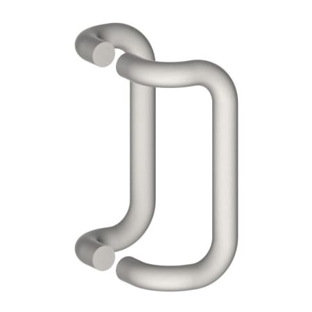 Hager 10" Center to Center 1" Round Offset Back to Back Door Pull Set from the Pulls Collection Polished Brass