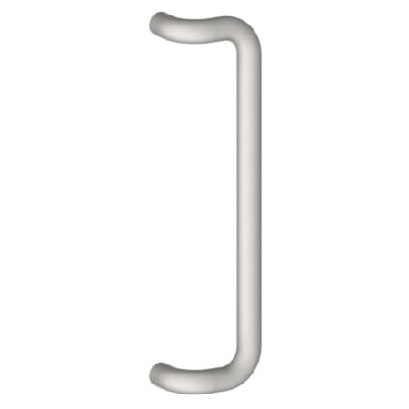 Hager 18" Center to Center 1-1/4" Round Offset Door Pull from the Pulls Collection Polished Stainless