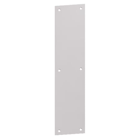 Hager 3.5" x 15" Beveled Square Corner Push Plate .050" Thick from the Push Plates Collection Polished Brass