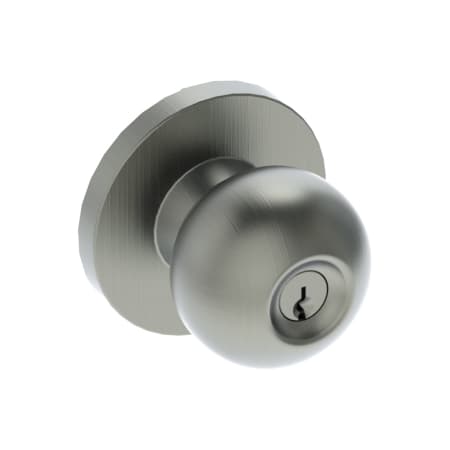 Hager Standard Duty Grade 2 Single Cylinder Entry Door Knob Set from the 3500 Collection Satin Stainless