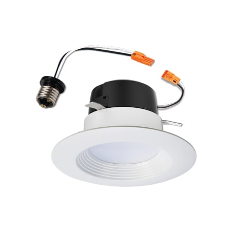 Halo 4" LED Baffle Recessed Trim - 90CRI / 3000K Matte White