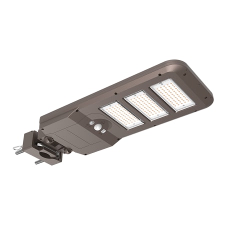 Halo Solar Powered 8" Wide Adjustable 4500 Lumen 5000K LED Flood Light with Motion and Dusk-to-Dawn Sensors Textured Bronze