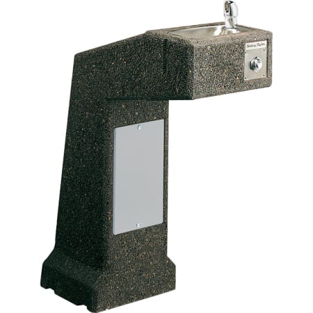 Halsey Taylor Sierra Stone 34-1/2" Floor Mounted ADA Outdoor Rated Drinking Fountain with Freeze Resistant Stone Aggregate
