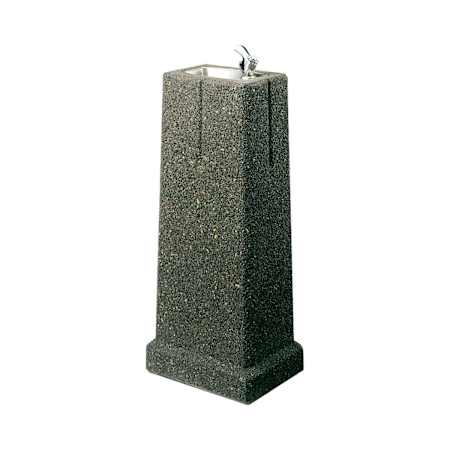Halsey Taylor Sierra Stone 35-1/4" Floor Mounted Outdoor Rated Drinking Fountain Stone Aggregate