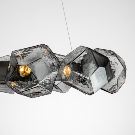 Gunmetal Finish with Smoke Glass Shades