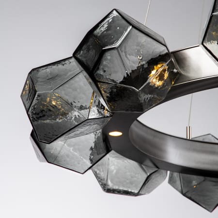 Gunmetal Finish with Smoke Glass Shades