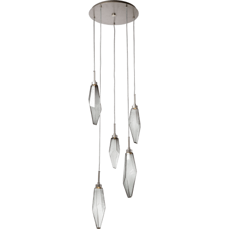 Hammerton Studio Rock Crystal 18" Wide 5 Light Hand Blown Glass Linear LED Pendant Configure Below