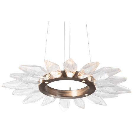 Hammerton Studio Rock Crystal 42" Wide 20 Light Hand Blown Glass LED Radial Chandelier Configure Below