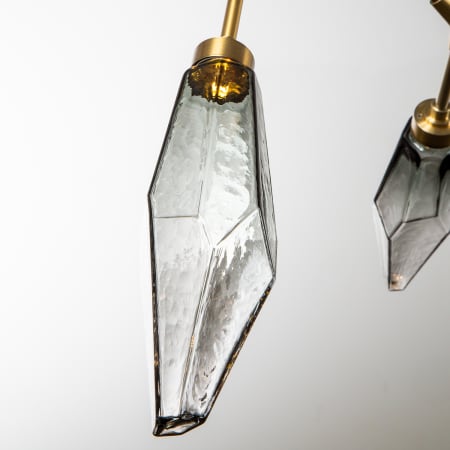 Heritage Brass Finish with Chilled Smoke Glass Shades