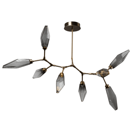 Heritage Brass Finish with Chilled Smoke Glass Shades