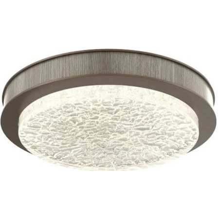 Hammerton Studio Iris Single Glass Sconce and Flush Mount Burnished Bronze Base