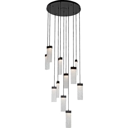 Hammerton Studio Parallel 33" Wide Artisan Crafted LED 11 Light Pendant with Hand Textured Glass Configure Below