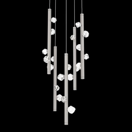 Hammerton Studio Stella 5 Light 22" Wide LED Abstract Multi Light Pendant - 3000K Beige Silver / Clear