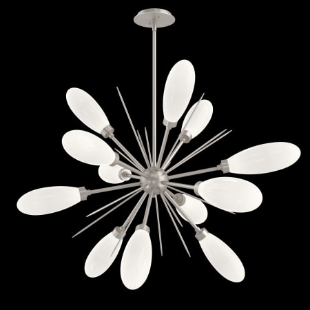 Hammerton Studio Fiori 12 Light 34" Wide LED Sputnik Chandelier - 3000K Beige Silver / White