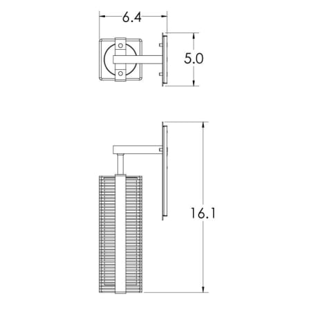 Hammerton Studio Downtown Mesh Single Light 16" Tall Wall Sconce - Medium (E26) with Finished to Match Metal Shade Flat Bronze