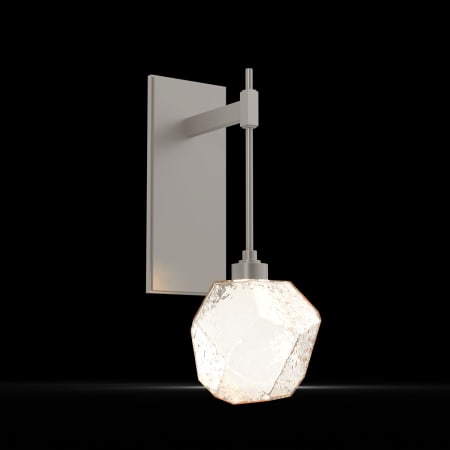 Hammerton Studio Gem 18" Tall LED Wall Sconce - 3000K Beige Silver / Amber