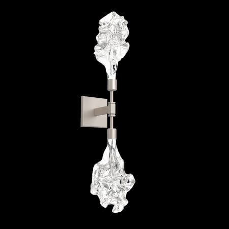Hammerton Studio Blossom 2 Light 25" Tall LED Wall Sconce - 3000K Beige Silver / Clear