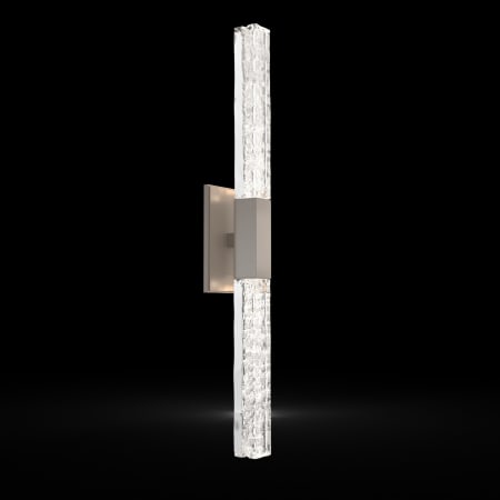Hammerton Studio Axis 2 Light 26" Tall LED Wall Sconce - 2700K Beige Silver / Clear