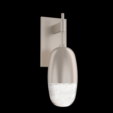 Hammerton Studio Pebble 16" Tall LED Wall Sconce - 2700K Beige Silver / Clear