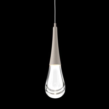 Hammerton Studio Raindrop 5" Wide LED Mini Pendant - 2700K Beige Silver / Clear